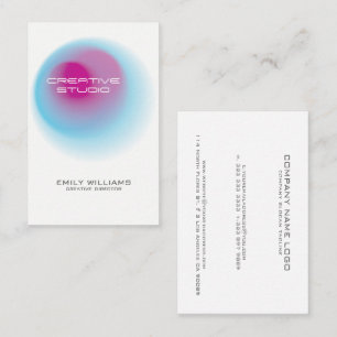 Modern Colourful Circle Colour Blend Business Card