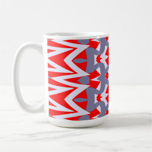 Modern colourful classic trendy pattern design coffee mug