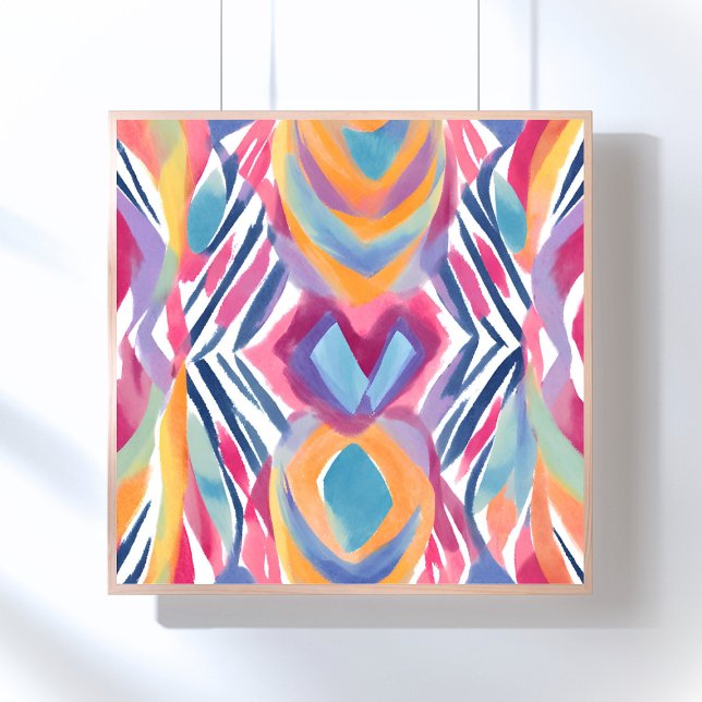 Modern Colourful Contemporary | Watercolor Bright Poster (Creator Uploaded)