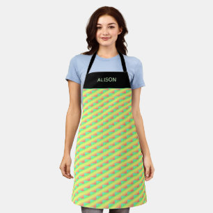 Modern Colourful, Cute Tropical Summer Vibe Apron