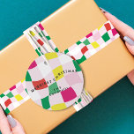 Modern Colourful Disco Ball Tartan Plaid Christmas Favour Tags<br><div class="desc">***this design is part of a christmas holiday collection*** _______________________ this design template is fully editable and customisable by you the customer - click personalise further button if you want to move, add, delete or make major changes to the design _______________________ *if you have any DESIGN questions or need more...</div>