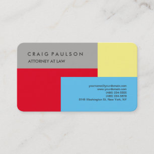 Modern Colourful Elegant Professional Minimalist Business Card