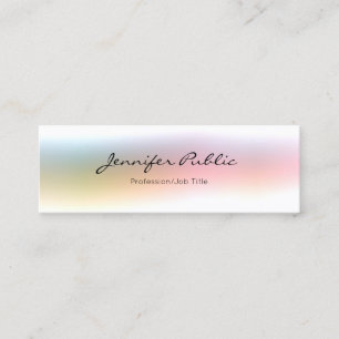 Modern Colourful Elegant Professional Simple Mini Business Card