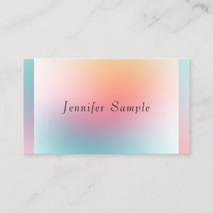 Modern Colourful Elegant Professional Template Business Card