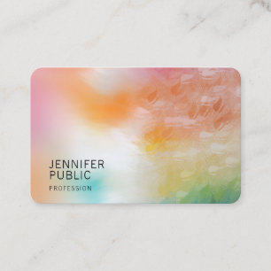 Modern Colourful Elegant Template Classy Trendy Business Card