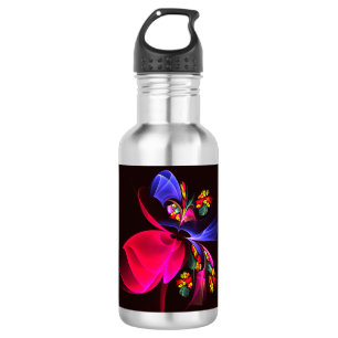 Modern Colourful Floral Abstract Art Pattern #06 532 Ml Water Bottle