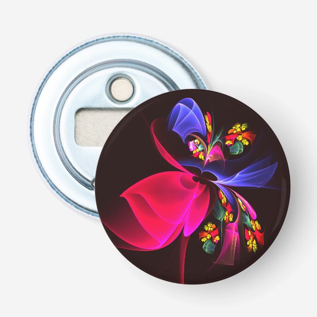 Modern Colourful Floral Abstract Art Pattern #06 Bottle Opener (Front)