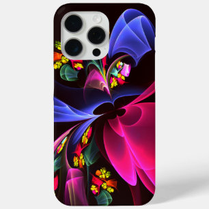 Modern Colourful Floral Abstract Art Pattern #06 iPhone 15 Pro Max Case