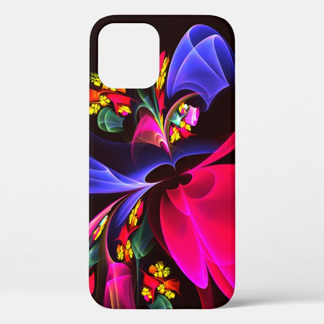 Modern Colourful Floral Abstract Art Pattern #06 Case-Mate iPhone Case (Back)