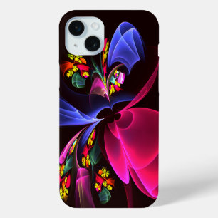 Modern Colourful Floral Abstract Art Pattern #06 iPhone 15 Mini Case