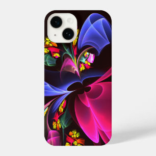 Modern Colourful Floral Abstract Art Pattern #06 iPhone 14 Case