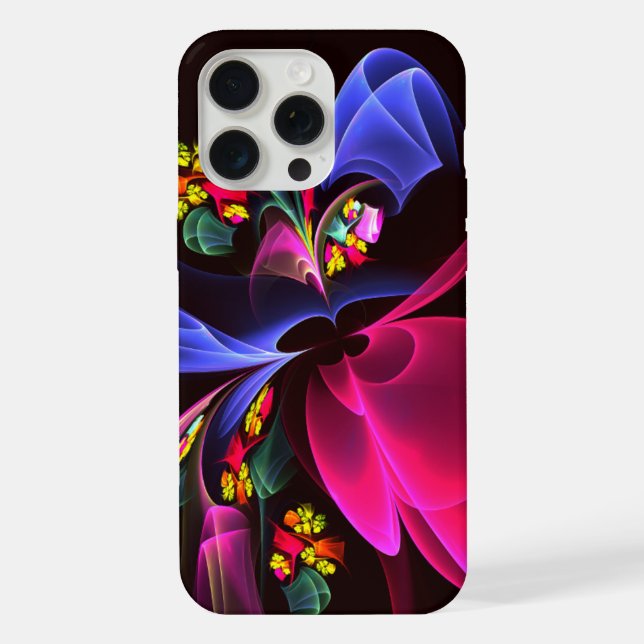 Modern Colourful Floral Abstract Art Pattern #06 iPhone Case (Back)