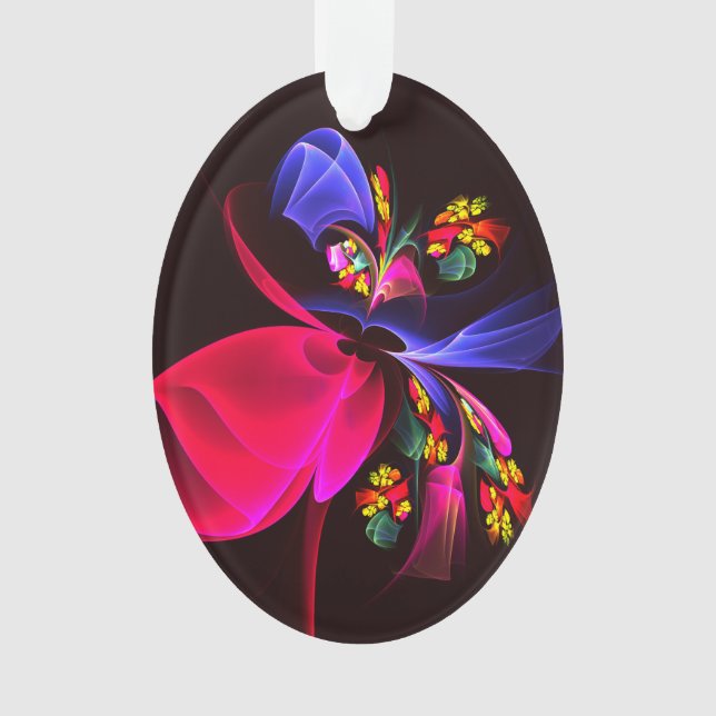 Modern Colourful Floral Abstract Art Pattern #06 Ornament (Front)