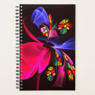 Modern Colourful Floral Abstract Art Pattern #06 Planner