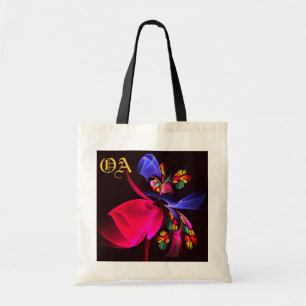 Modern Colourful Floral Abstract Art Pattern #06 Tote Bag