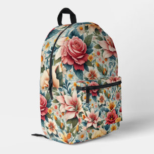 Modern Colourful Floral Backpack