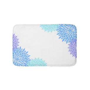 Modern Colourful Floral Bath Mat