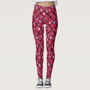 Modern colourful flowers pattern  Leggings