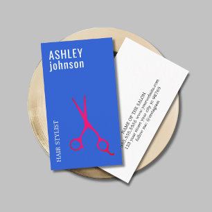 Modern Colourful Fresh Bold Hair Stylist Business Card