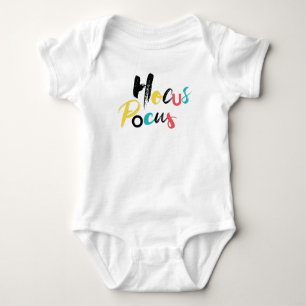 Modern, colourful, fun, cool, trendy Hocus Pocus Baby Bodysuit