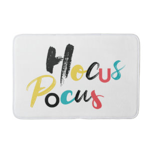 Modern, colourful, fun, cool, trendy Hocus Pocus Bath Mat
