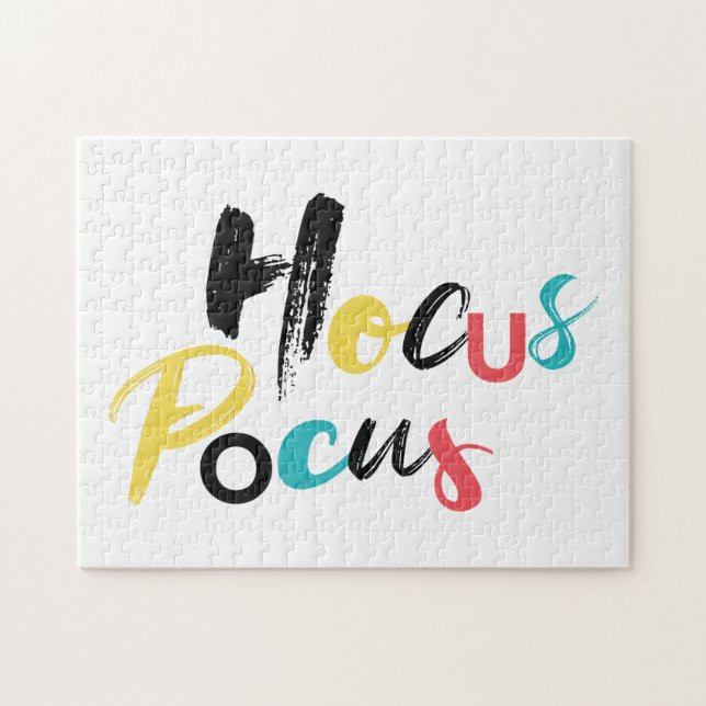 Modern, colourful, fun, cool, trendy Hocus Pocus Jigsaw Puzzle (Horizontal)