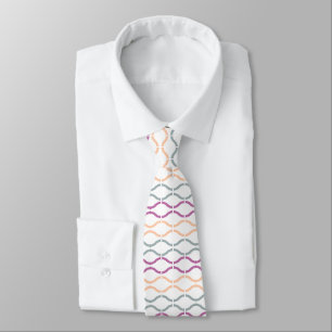 Modern Colourful Funky Retro Geometric Pattern Tie