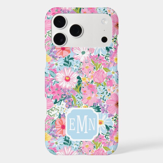 Modern Colourful Garden Monogrammed (Back)