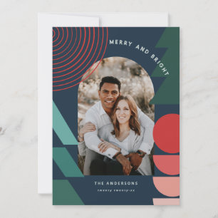 Modern colourful geometric abstract holiday photo