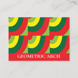 Modern Colourful Geometric Business Card
