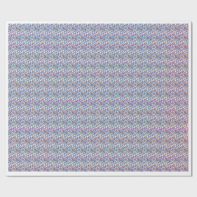 Modern Colourful Geometric Mosaic Pattern Wrapping Paper (Flat)