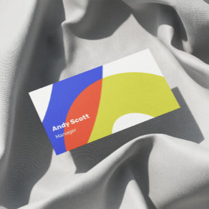 Modern Colourful Geometric Shapes Business Card