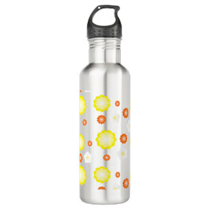 Modern colourful gradient Daisy flower pattern gir 710 Ml Water Bottle