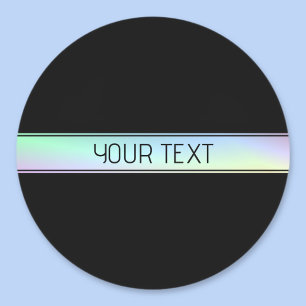 Modern Colourful Gradient & Editable Text Classic Round Sticker