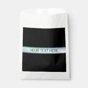 Modern Colourful Gradient & Editable Text Favour Bags