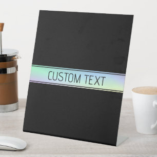 Modern Colourful Gradient & Editable Text Pedestal Sign