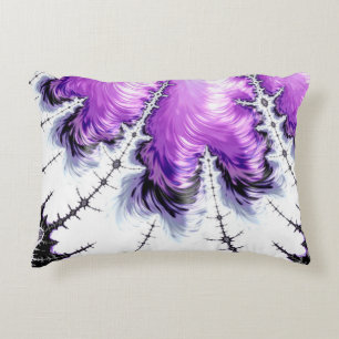 Modern Colourful Gradient Fractal Art Decorative Cushion