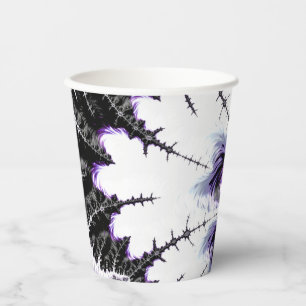 Modern Colourful Gradient Fractal Art Paper Cups