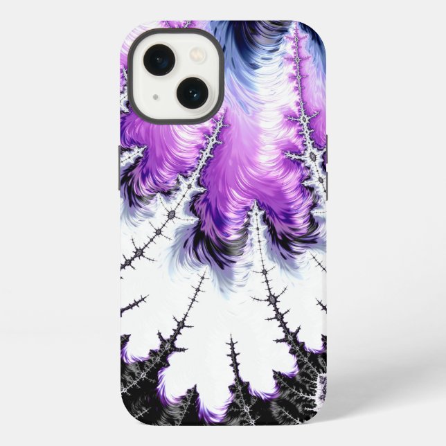 Modern Colourful Gradient Fractal iPhone Case (Back)