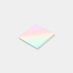 Modern colourful gradient Watercolor Rainbow Post-it Notes