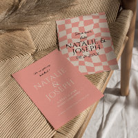 Modern Colourful Groovy Retro Fun Unique Wedding