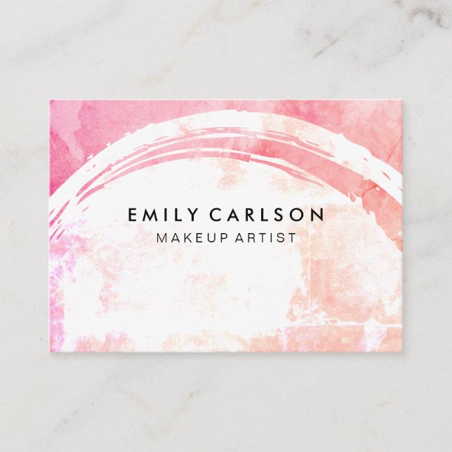 Modern Colourful Grunge Business Card (Front)