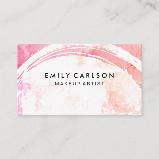Modern Colourful Grunge Business Card (Front)