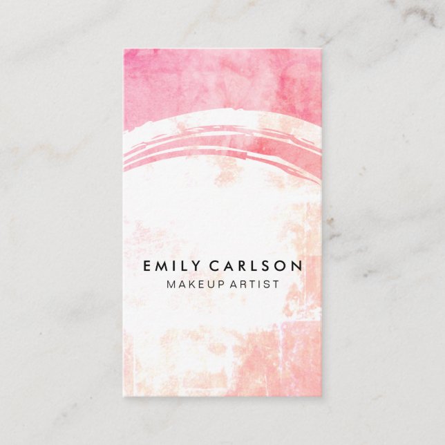 Modern Colourful Grunge Business Card (Front)