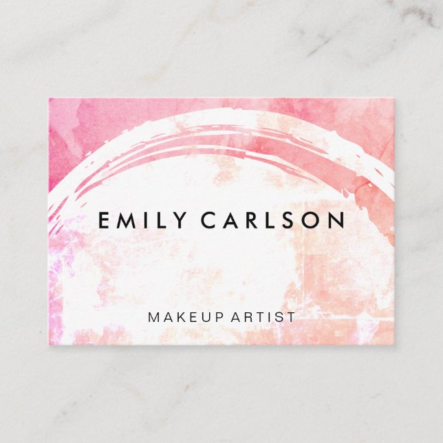 Modern Colourful Grunge Business Card (Front)