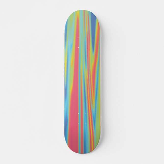 Modern Colourful Holographic Boarder Skateboard (Front)