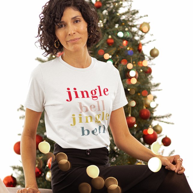 Modern Colourful Jingle Bell Jingle Bell T-Shirt (Creator Uploaded)
