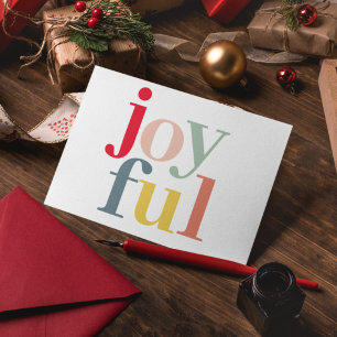 Modern Colourful Joyful Christmas Holiday Gift