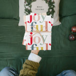 Modern Colourful Joyful Christmas Holiday Gift Wrapping Paper Sheet<br><div class="desc">Modern Colourful Joyful Christmas Holiday Gift</div>