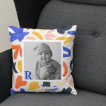 Modern Colourful Kids Photo Cushion<br><div class="desc">Modern Colourful Kids Photo</div>